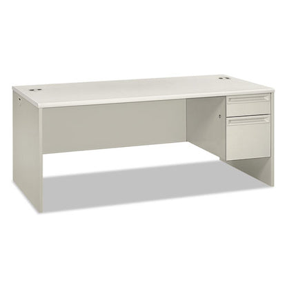 38000 Series Right Pedestal Desk, 72" X 36" X 30", Light Gray/silver