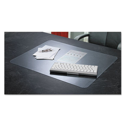 Krystalview Desk Pad With Antimicrobial Protection. Matte Finish, 17 X 12, Clear