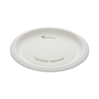 Earthchoice Pressware Compostable Dinnerware, Plate, 9" Dia, White, 450/carton