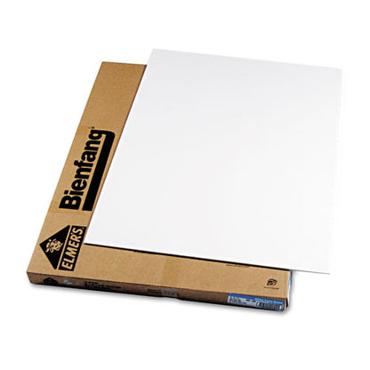 Foam Board, Polystyrene, 40 X 30, White Surface And Core, 10/carton