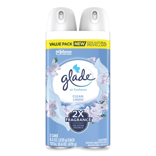 Air Freshener, Clean Linen Scent, 8.3 Oz, 2/pack, 3packs/carton