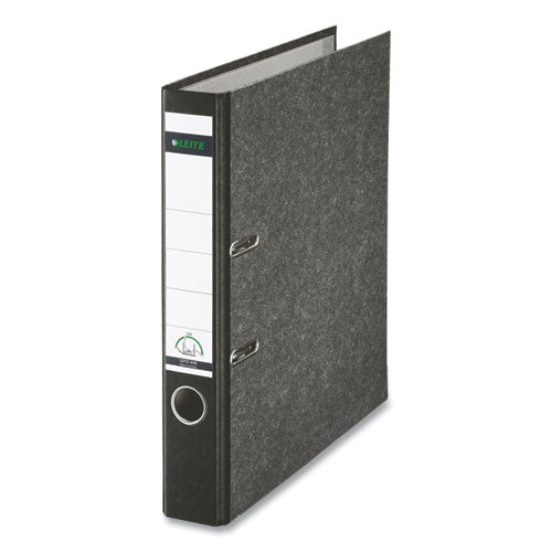 European Premium A4 Lever-arch Two-ring Binder, 2" Capacity, 11.7 X 8.27, Black Marble