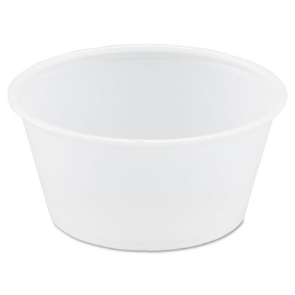 Polystyrene Portion Cups, 3.25 Oz, Translucent, 250/bag, 10 Bags/carton