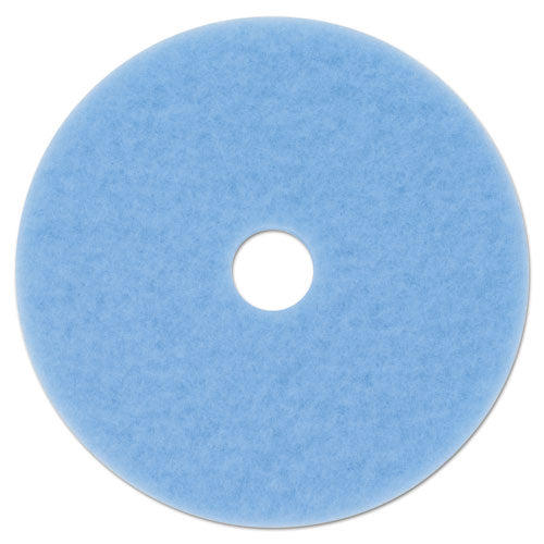 Hi-performance Burnish Pad 3050, 27" Diameter, Sky Blue, 5/carton