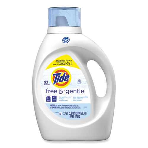 Free And Gentle Liquid Laundry Detergent, Unscented, 92 Oz Bottle