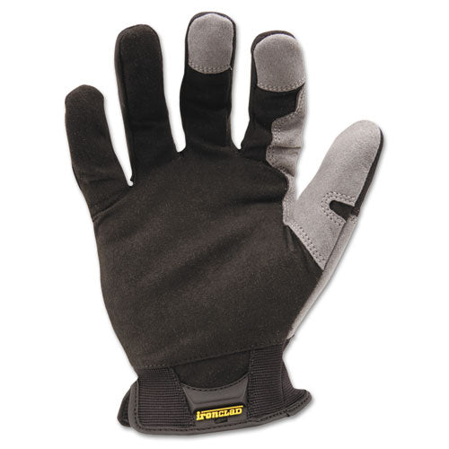 Workforce Glove, Large, Gray/black, Pair