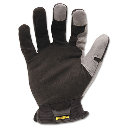 Workforce Glove, Large, Gray/black, Pair