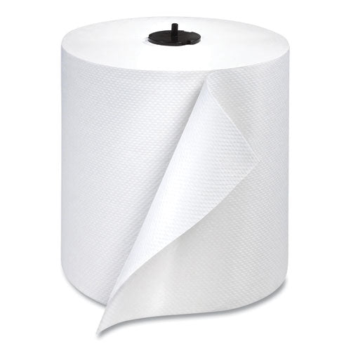 Paper Wiper Roll Towel, 1-ply, 7.68" X 1,150 Ft, White, 4 Rolls/carton