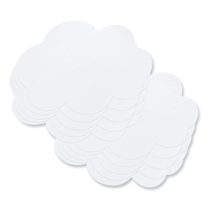 Self Stick Dry Erase Clouds, 7 X 10, White Surface, 10/pack