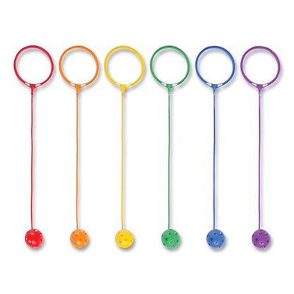 Swing Ball Set, 5.5" Diameter, Assorted Colors, 6/set