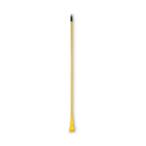 Plastic Jaws Mop Handle For 5 Wide Mop Heads, Aluminum, 1" Dia X 60", Yellow