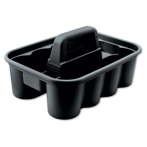 Commercial Deluxe Carry Caddy, Eight Compartments, 15 X 7.4, Black