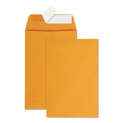 Redi-strip Catalog Envelope, #1, Cheese Blade Flap, Redi-strip Adhesive Closure, 6 X 9, Brown Kraft, 100/box