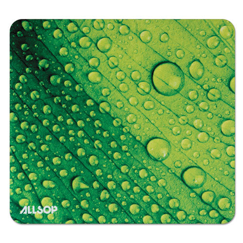 Naturesmart Mouse Pad, 8.5 X 8, Leaf Raindrop Design