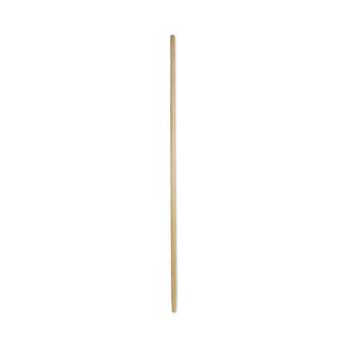 Tapered End Broom Handle, Lacquered Pine, 1.13" Dia X 60", Natural