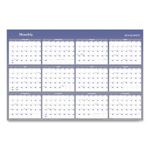 Vertical/horizontal Erasable Quarterly/monthly Wall Planner, 32 X 48, 12-month (jan To Dec): 2024