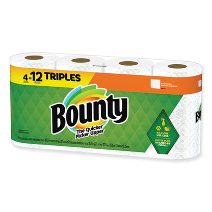 Kitchen Roll Paper Towels, 2-ply, White, 10.5 X 11, 87 Sheets/roll, 4 Triple Rolls/pack, 6 Packs/carton