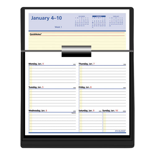 Flip-a-week Desk Calendar Refill With Quicknotes, 7 X 6, White Sheets, 12-month (jan To Dec): 2024