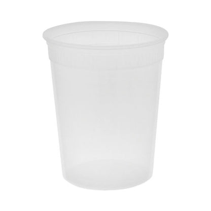 Newspring Delitainer Microwavable Container, 32 Oz, 4.55 X 4.55 X 5.55, Natural, Plastic, 480/carton