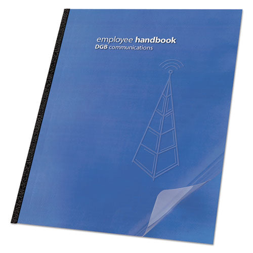 Clear View Presentation Covers For Binding Systems, Clear, 11.25 X 8.75, Unpunched, 100/box