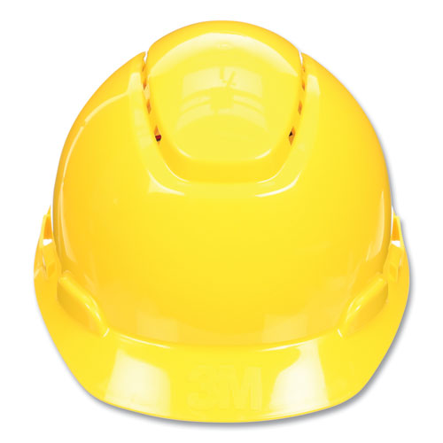 Securefit H-series Hard Hats, H-700 Vented Cap With Uv Indicator, 4-point Pressure Diffusion Ratchet Suspension, Yellow