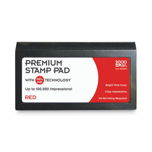 Microgel Stamp Pad For 2000 Plus, 6.17" X 3.13", Red