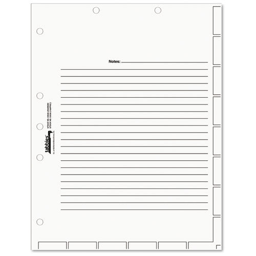 Medical Chart Index Divider Sheets, Untabbed, 11 X 8.5, White, 400/box