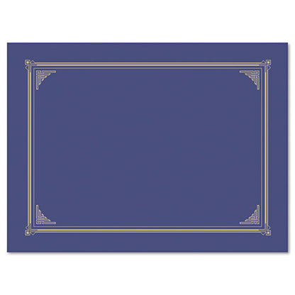 Certificate/document Cover, 12.5 X 9.75, Metallic Blue, 6/pack