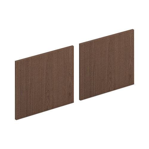 Mod Laminate Doors For 72"w Mod Desk Hutch, 17.86 X 14.82, Sepia Walnut  2/carton