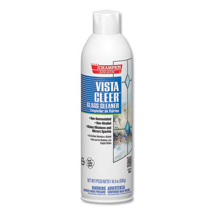 Vista Cleer Ammonia-free, Clean Scent, 20 Oz Aerosol Spray, 12/carton