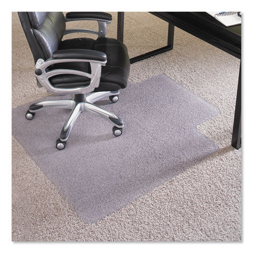 Everlife Intensive Use Chair Mat For High Pile Carpet, Rectangular With Lip, 36 X 48, Clear