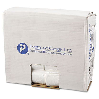 High-density Commercial Can Liners, 16 Gal, 6 Mic, 24" X 33", Natural, 50 Bags/roll, 20 Perforated Rolls/carton