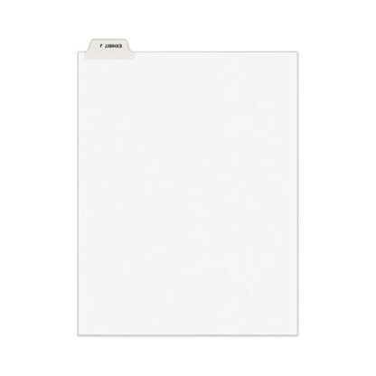 Avery-style Preprinted Legal Bottom Tab Divider, 26-tab, Exhibit J, 11 X 8.5, White, 25/pk