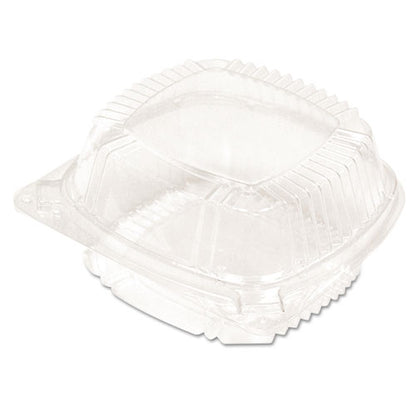 Clearview Smartlock Hinged Lid Container, Hoagie Container, 11 Oz, 5.25 X 5.25 X 2.5, Clear, Plastic, 375/carton