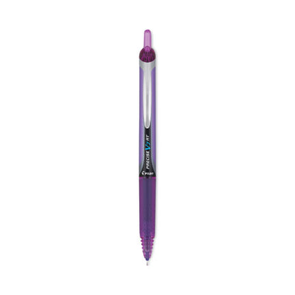 Precise V7rt Roller Ball Pen, Retractable, Fine 0.7 Mm, Purple Ink, Purple Barrel