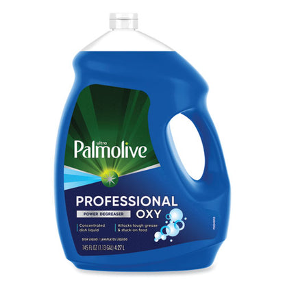 Professional Oxy Power Degreaser Liquid Dish Soap, Fresh Scent, 145 Oz Bottle, 4/carton