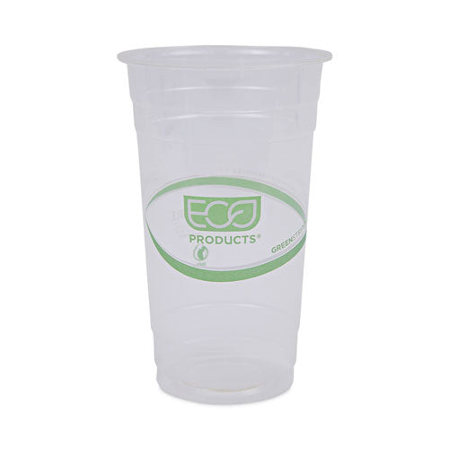 Greenstripe Renewable And Compostable Pla Cold Cups, 24 Oz, 50/pack, 20 Packs/carton