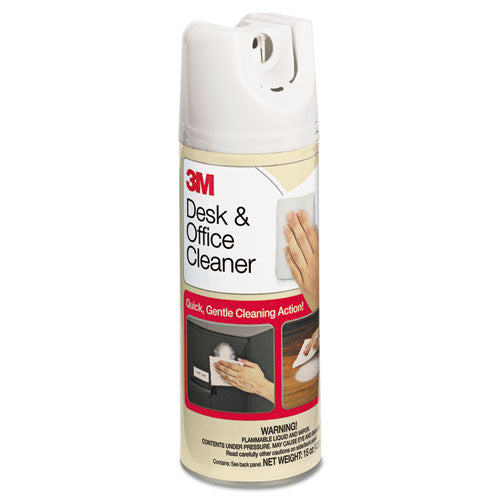 Desk And Office Spray Cleaner, 15 Oz Aerosol Spray, 12/carton