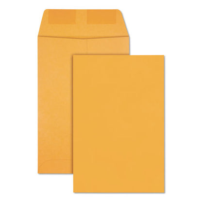 Catalog Envelope, 28 Lb Bond Weight Kraft, #1, Square Flap, Gummed Closure, 6 X 9, Brown Kraft, 500/box