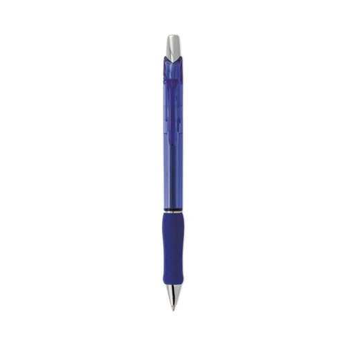 R.s.v.p. Super Rt Ballpoint Pen, Retractable, Medium 0.7 Mm, Blue Ink, Translucent Blue/blue Barrel, Dozen