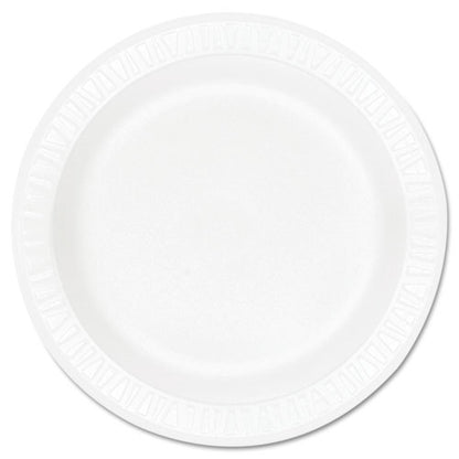 Concorde Foam Plate, 9" Dia, White, 125/pack, 4 Packs/carton