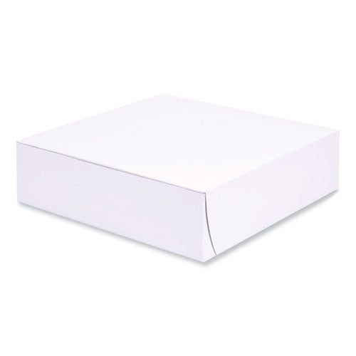 Bakery Boxes, Standard, 9 X 9 X 2.5, White, Paper, 250/carton