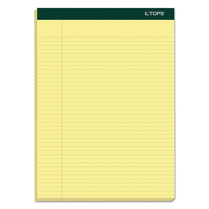 Double Docket Ruled Pads, Narrow Rule, 100 Canary-yellow 8.5 X 11.75 Sheets, 6/pack