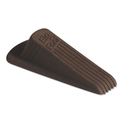 Big Foot Doorstop, No-slip Rubber, 2.25w X 4.75d X 1.25h, Brown, 12/box