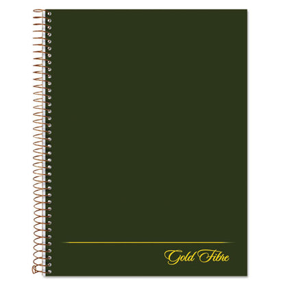 Gold Fibre Wirebound Project Notes Book, 1-subject, Project-management Format, Green Cover, (84) 9.5 X 7.25 Sheets