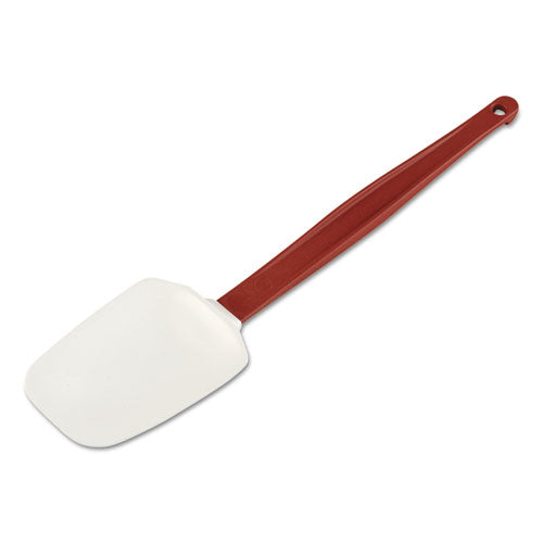 High Heat Scraper Spoon, White W/red Blade, 13 1/2"