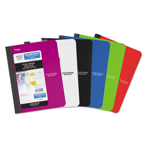 Composition Book, Casebound, Medium/college Rule, Randomly Assorted Cover Color, (100) 9.75 X 7.5 Sheets