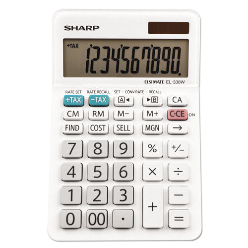 El-330wb Desktop Calculator, 10-digit Lcd