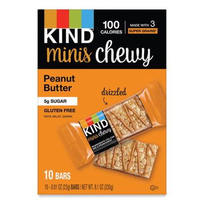 Minis Chewy, Peanut Butter, 0.81 Oz 10/pack