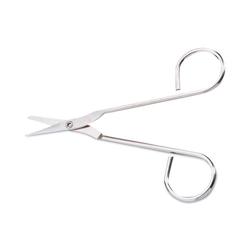 Scissors, Pointed Tip, 4.5" Long, Nickel Straight Handle